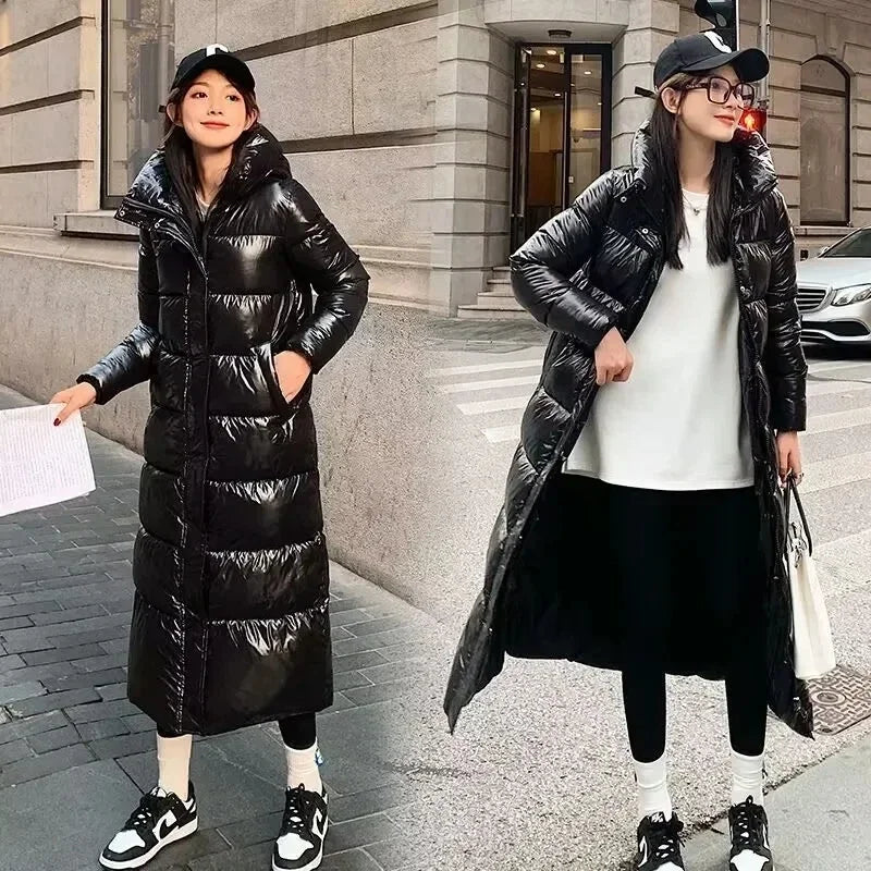 2025 Womens Long Parka Down Jacket Thick Winter Coat Warm Puffer Jacket Full Length Down Coat For Cold Weather