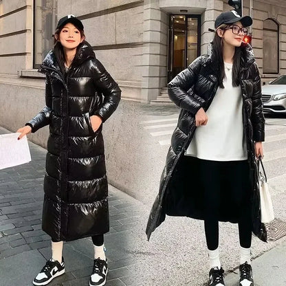2025 Womens Long Parka Down Jacket Thick Winter Coat Warm Puffer Jacket Full Length Down Coat For Cold Weather
