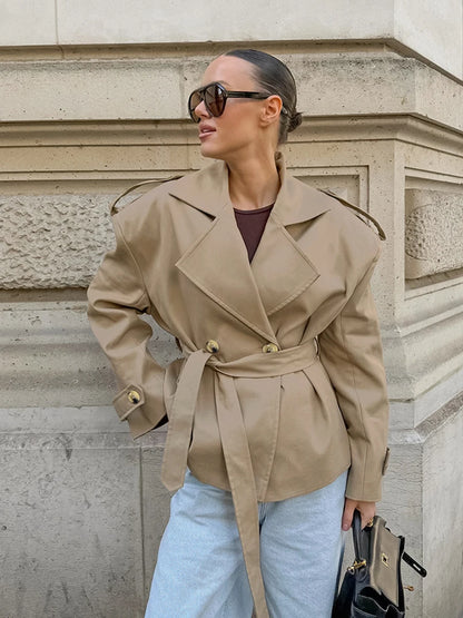 Long Khaki Trench Coat