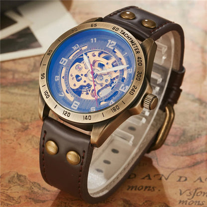 Vintage Steampunk Aesthetic - Luxury Mechanical Skeleton Watch