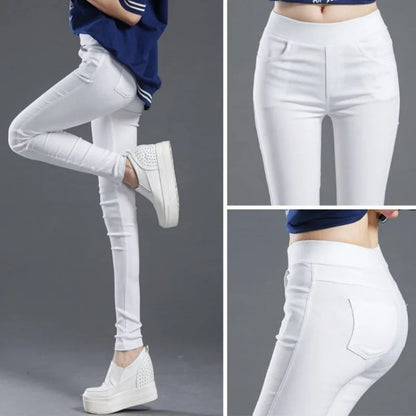 Women’s High Waist Pencil Pants – Slim Fit Office Ankle Trousers