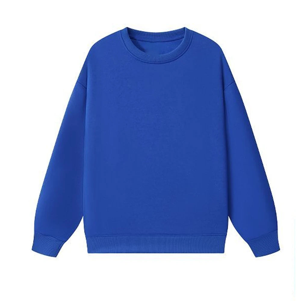 Unisex Basic Fleece Oversized Crewneck Sweatshirts
