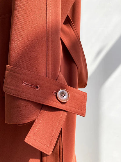 Women Vintage Windbraker Trench Coats