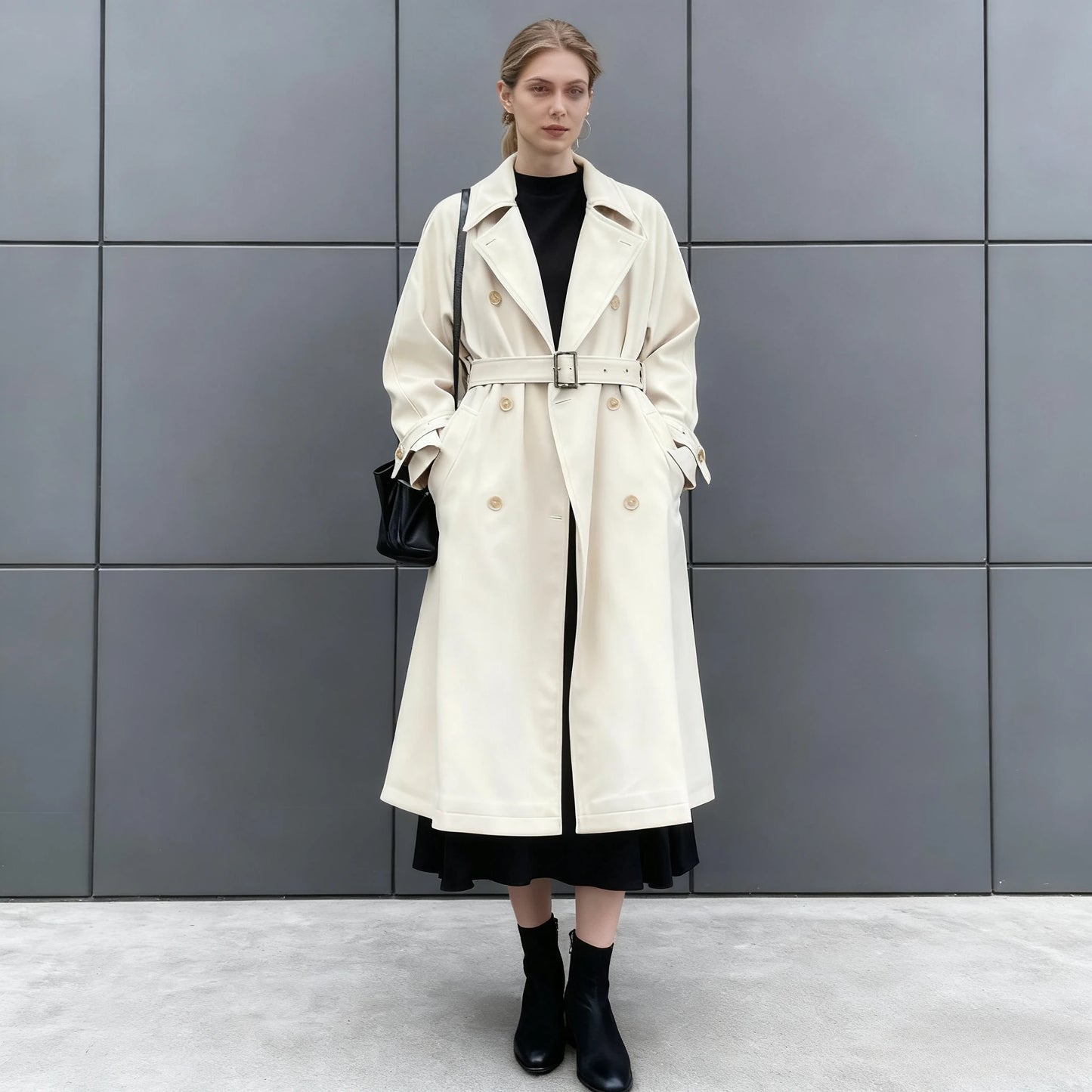 Women Vintage Windbraker Trench Coats