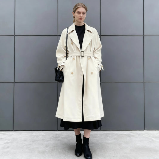 Women Vintage Windbraker Trench Coats