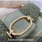 Korean Style Linen Splicing Chain Messenger Bags