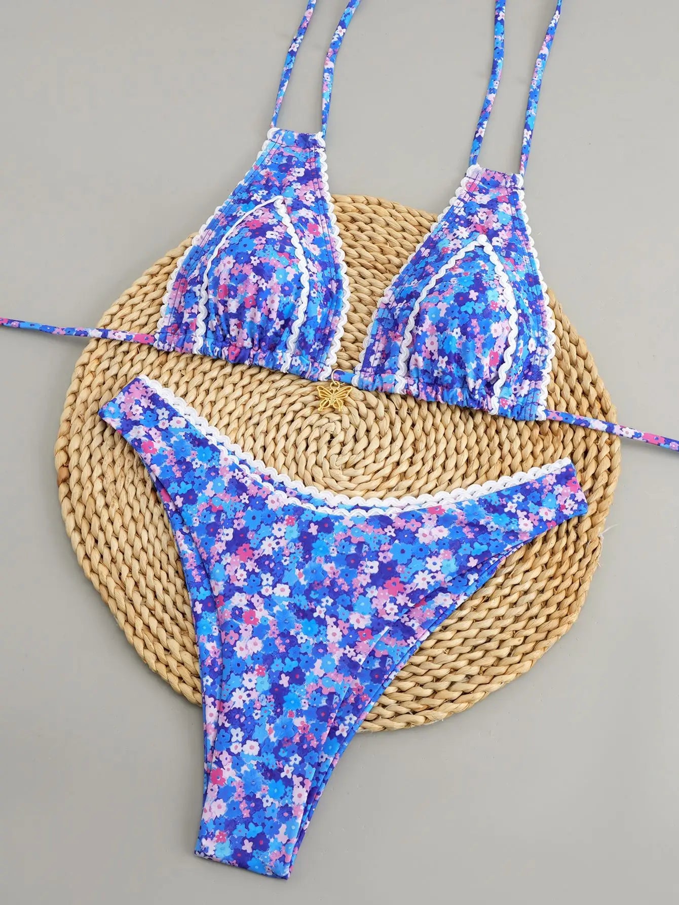 Polka Glow Push Up Bikini