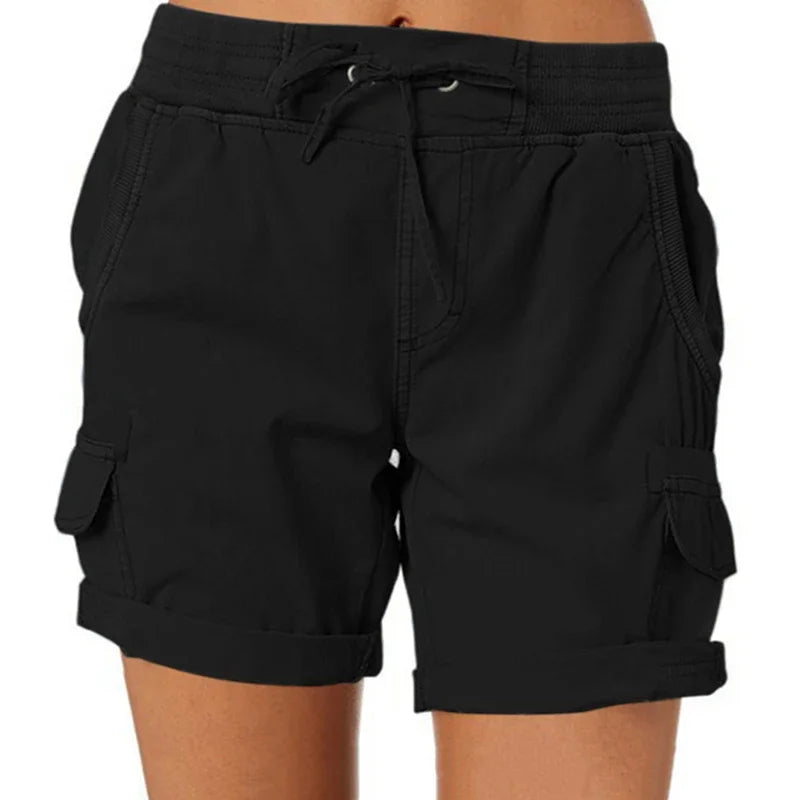 Effortless Summer Days: Casual Linen Cargo Shorts Outfit