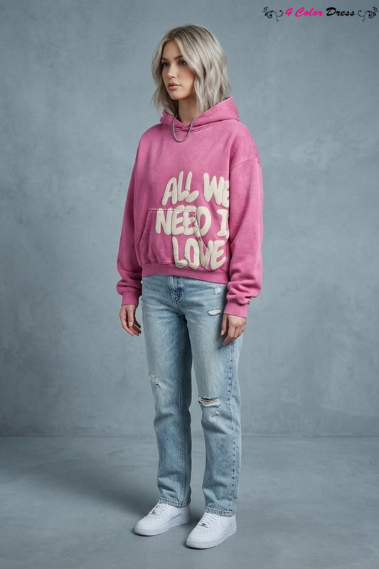 All We Need is Love Cool Graphic Hoodies