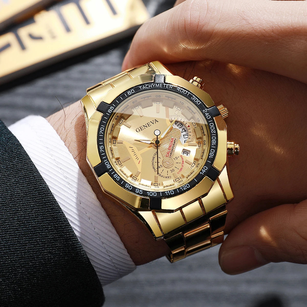 Luxury Quartz Big Face Mens Watches