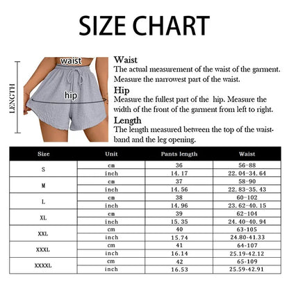 High Comfort Elastic Waist Drawstring Women Shorts