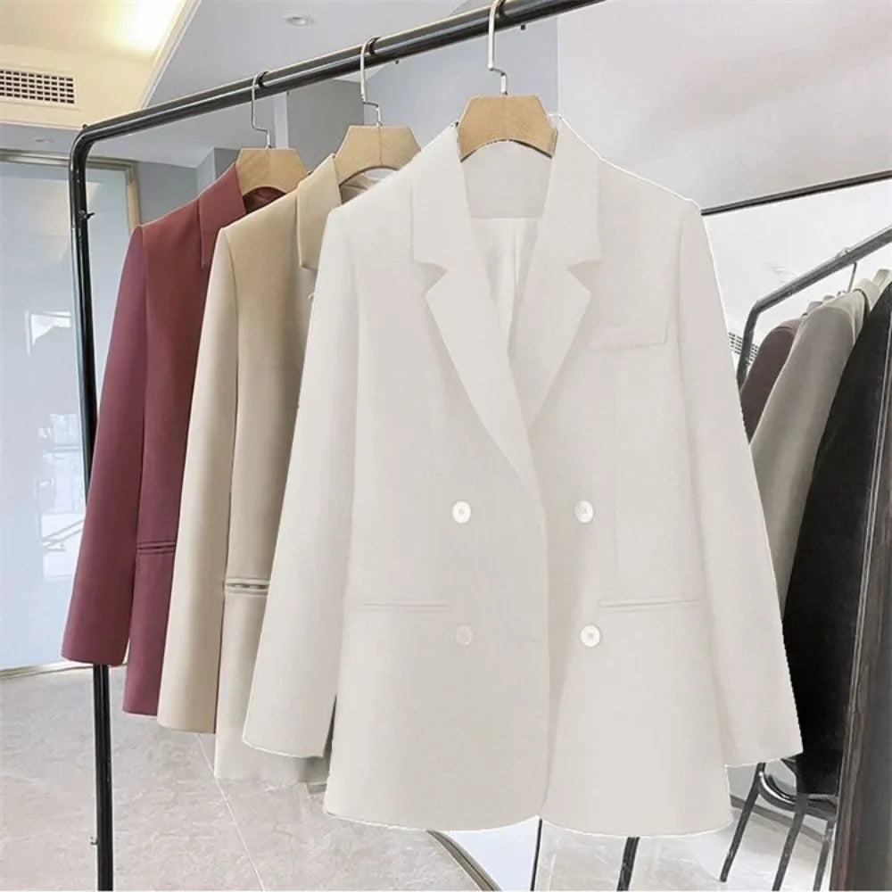 Office Fashion Open Stitch Thin Blazers