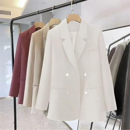 Office Fashion Open Stitch Thin Blazers