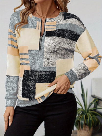 Women Rustic Geometric Design Sweaters