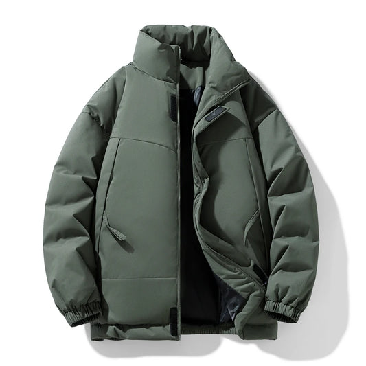 New Windproof Black Parka