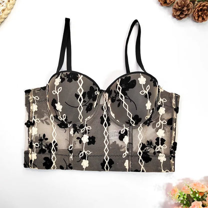 Elegant Sweety Designs Corset Crop Tops