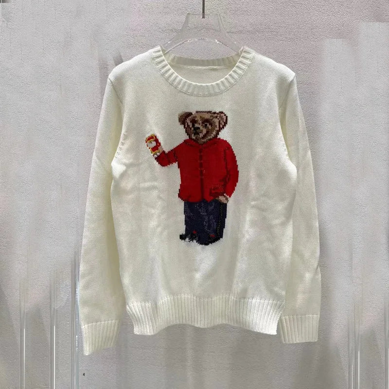 Womens Sweety Bear Cartoony Sweater