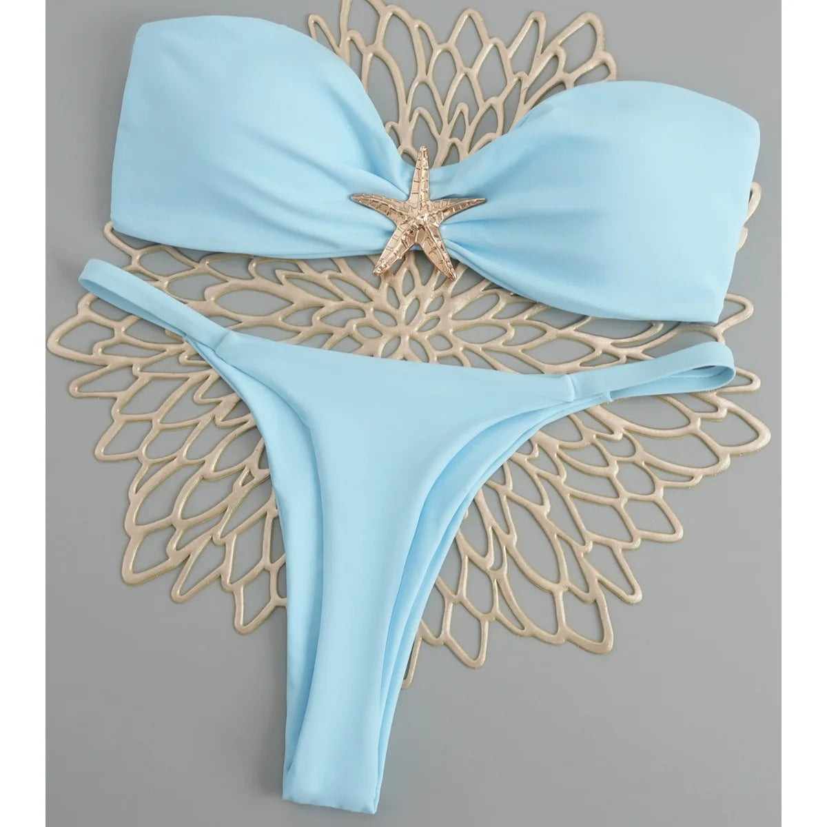 Polka Glow Push Up Bikini