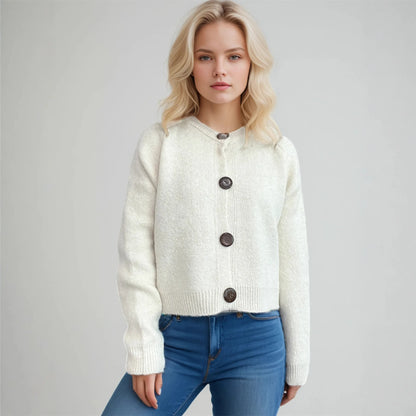 2025 Winter Women S Solid Color Cardigan Knitted Loose Fit Xxl Sweater Coat With Pockets Black