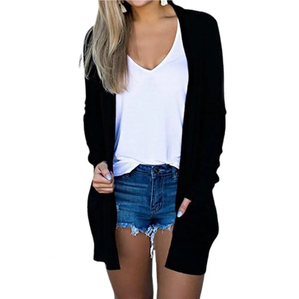 Casual Long Pocket Cardigan Sweater