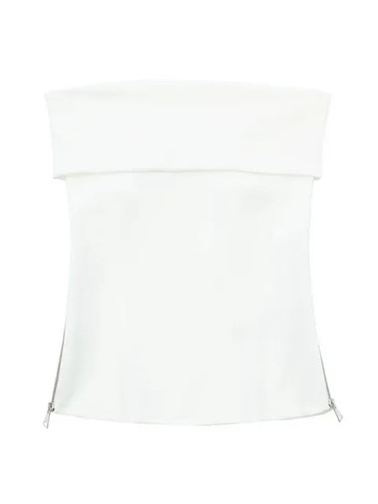 Off Shoulder Backless Sleeveless Tube Top For Women