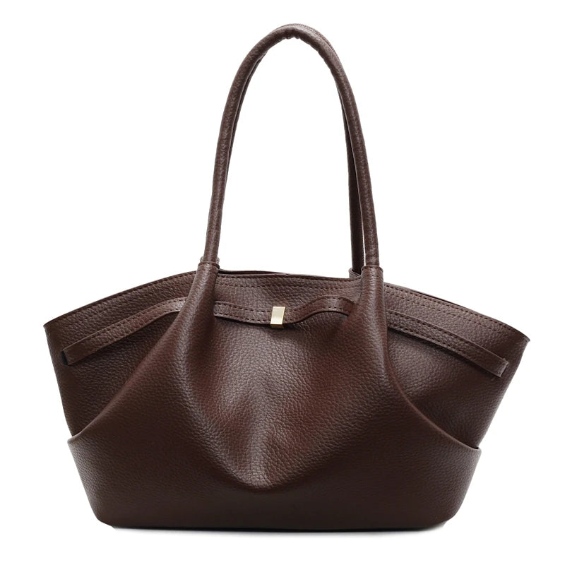 Genuine Leather Elegant Large Capacity Tote Bags