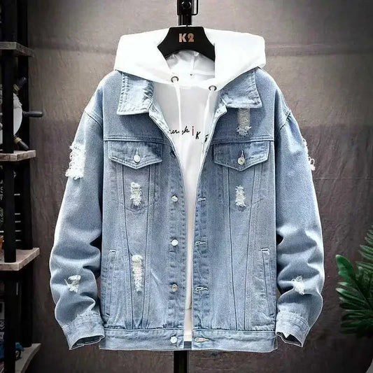 Basic Ripped Denim Jacket