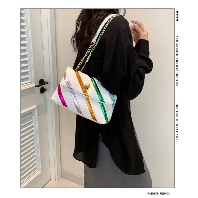 Genuine Leather Luxury Shiny Designer Messenger Bags