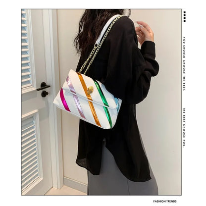 Genuine Leather Luxury Shiny Designer Messenger Bags