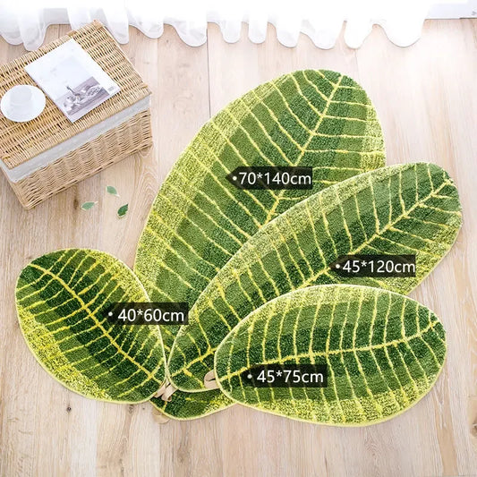 Leaf Super Soft Absorbent Anti Slip Entrance Bath Mat