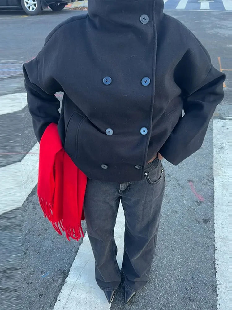 Double Pocket Neckless Jackets