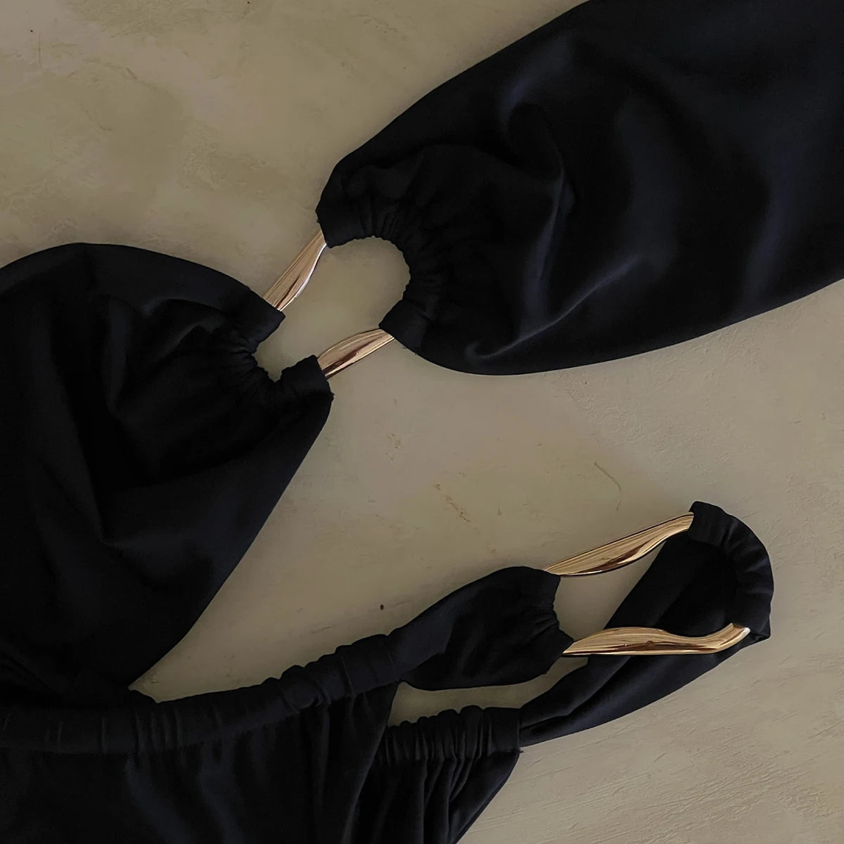 Basic Style Push Up Ribbed Women Strapless Bikini