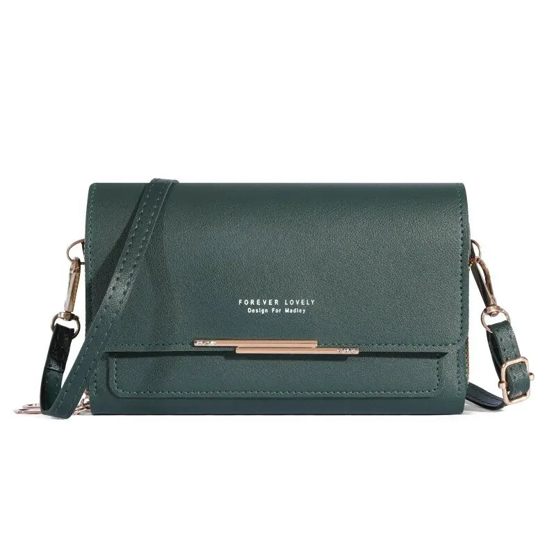 Womens Large Capacity Wallet Shoulder Bag Korean Style Multi Card Handbag