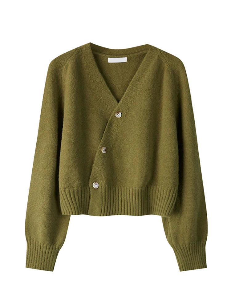 Playful Luxury: The Signature Cherry-Accent Cashmere Cardigan