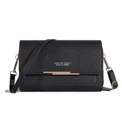 Womens Large Capacity Wallet Shoulder Bag Korean Style Multi Card Handbag