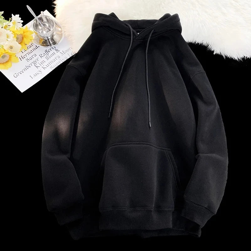 5xl Plus Size Half Color Harmony Casual Hoodies
