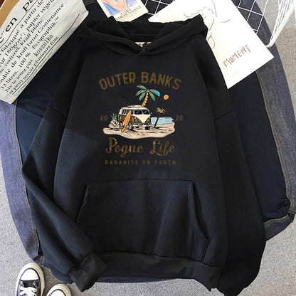 Outer Banks "Paradise on Earth" Hoodie – Pogue Life Streetwear Pullover