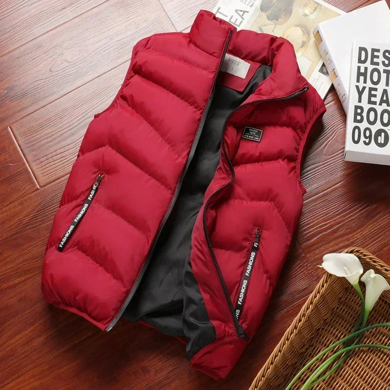 Bright Puffer Vest for Effortless Functional Cozy Street Style Layering