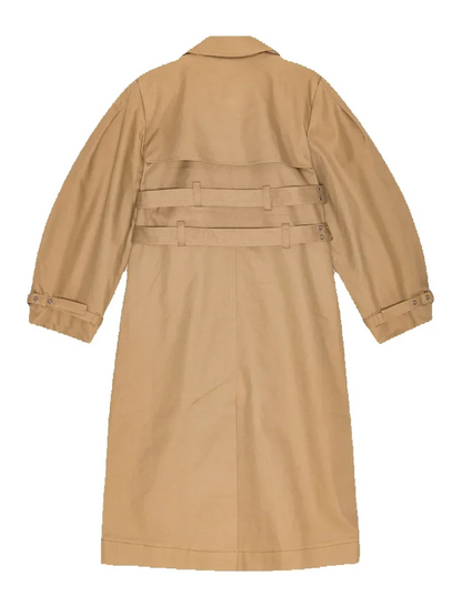 Oversize Long Single Breasted Womens Trench Coat