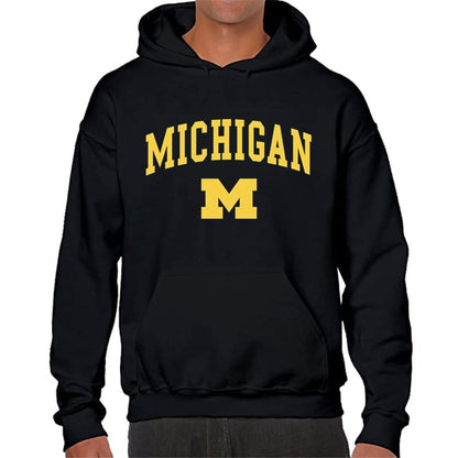 Michigan University Hoodie – Hip Hop Fleece Streetwear Unisex Pullover