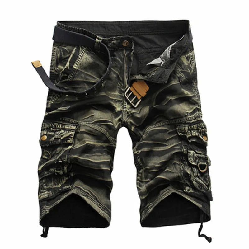 Mens Military Type Cotton Cargo Shorts