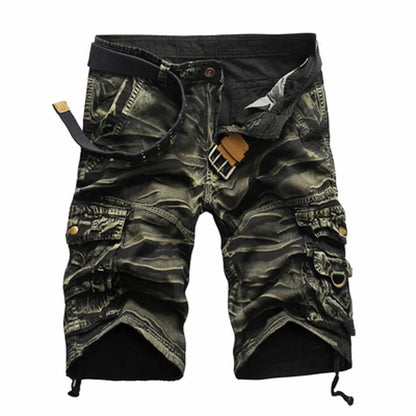 Mens Military Type Cotton Cargo Shorts