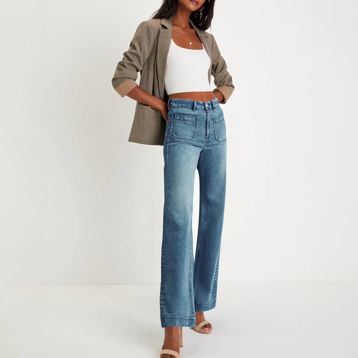 Regular Fit Casual Blue Denim Jeans