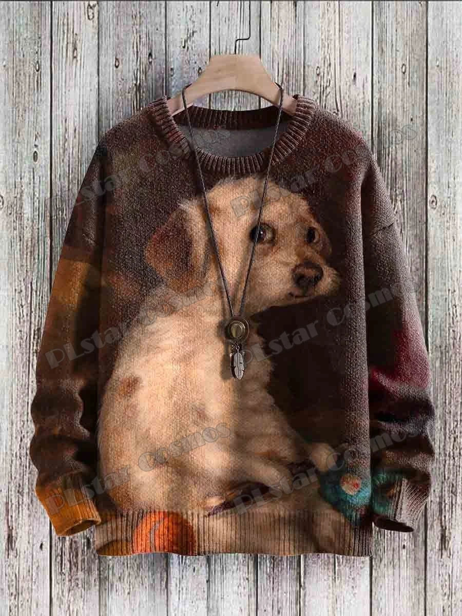 Vibrant Ukiyo-e Cat Sweater for Cozy Sunset Walks