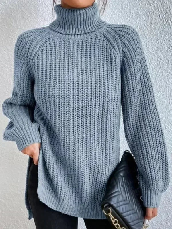 Turtleneck Femme Jumper Oversized Sweaters