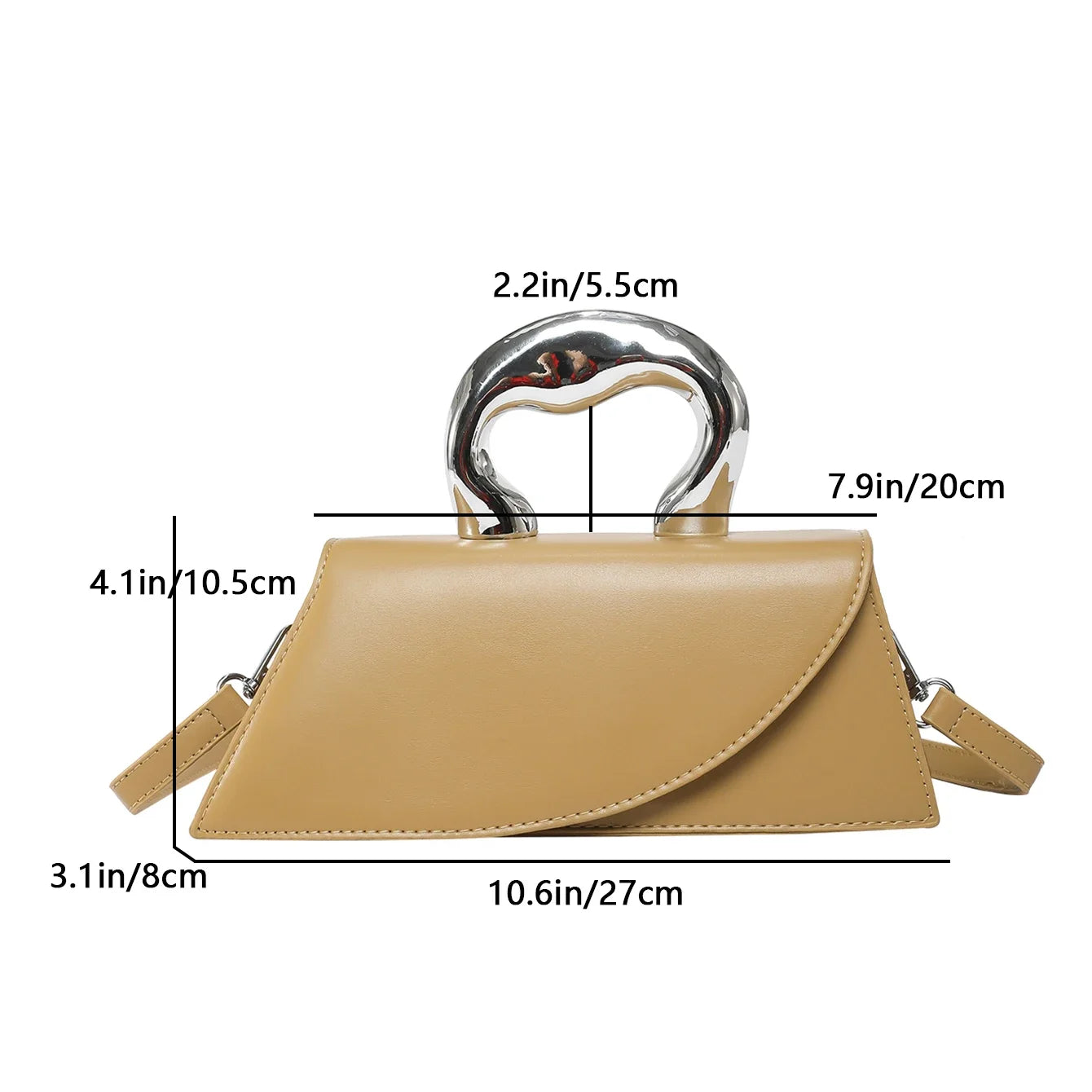 Womens Large Pu Leather Tote Bag Stylish Square Shoulder Crossbody Handbag