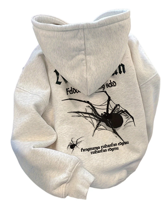 Spider Beat Casual Unisex Cotton Hoodies