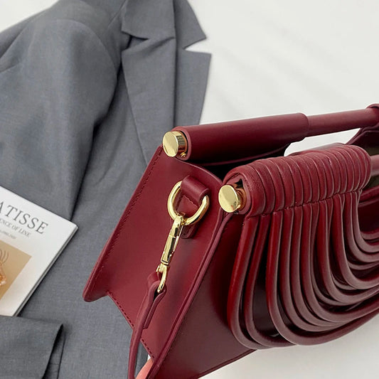Designer Style Striped Evening Clutch Crossbody Bag