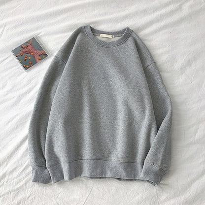 Unisex Basic Fleece Oversized Crewneck Sweatshirts