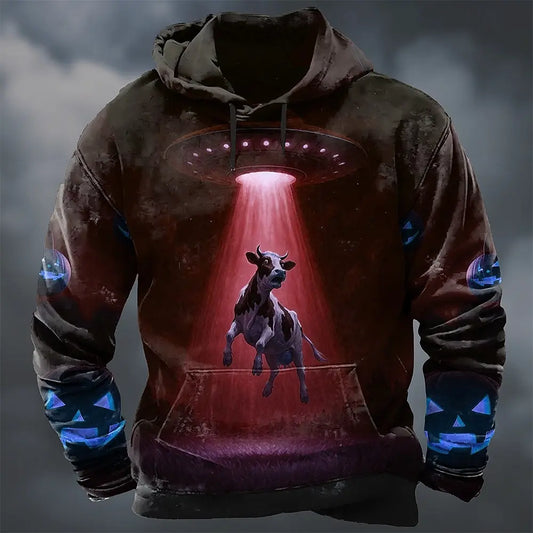 2025 Men S High Collar Hoodie Loose Fit Drawstring Sweatshirt With Elastic Cuffs For Winter